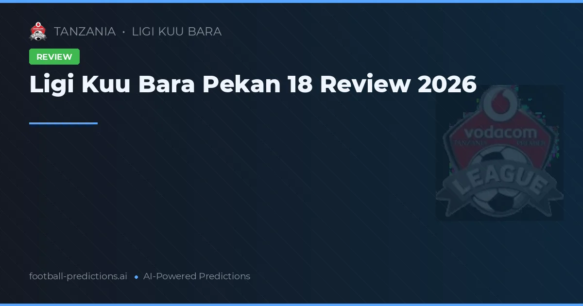 Ligi Kuu Bara Pekan 18 Review 2026