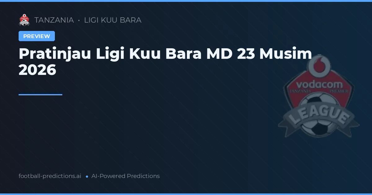 Pratinjau Ligi Kuu Bara MD 23 Musim 2026