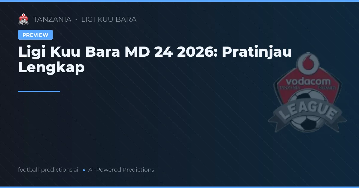 Ligi Kuu Bara MD 24 2026: Pratinjau Lengkap