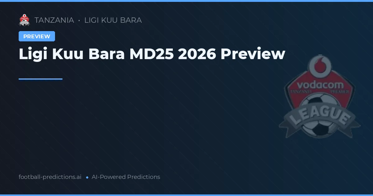 Ligi Kuu Bara MD25 2026 Preview