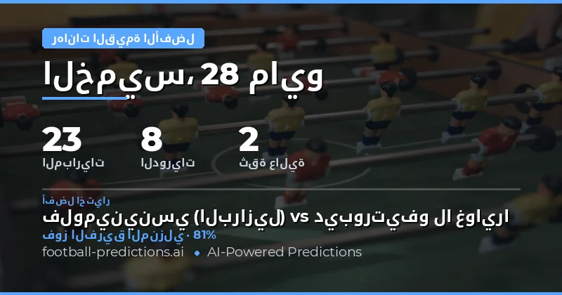 فرص ربحية مميزة في جدول مباريات 28 مايو 2026