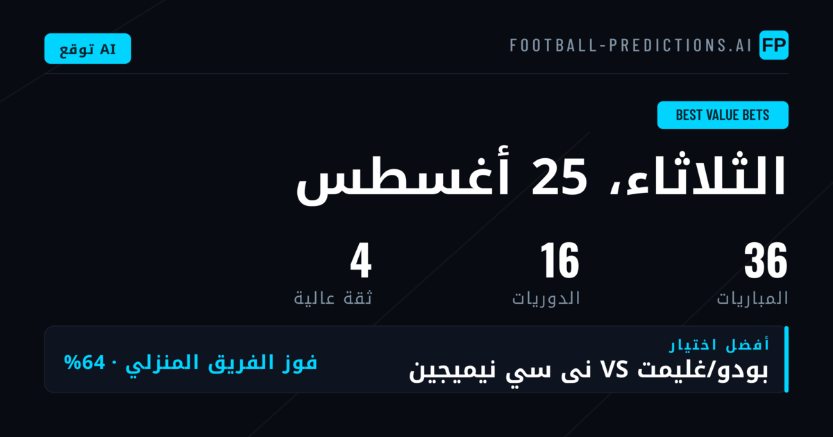 أهم اختيارات القيمة ليوم 25 أغسطس 2026
