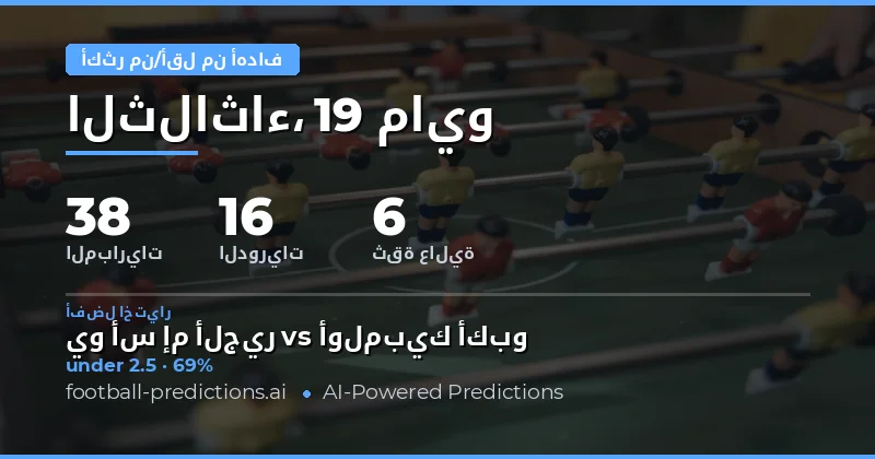تحليل شامل لتوقعات أهداف مباريات اليوم