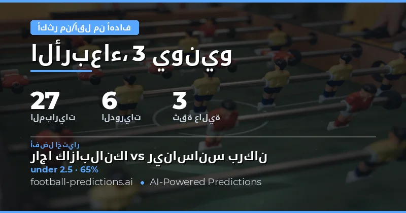 مقدمة عن توقعات Over/Under الأهداف في كرة القدم