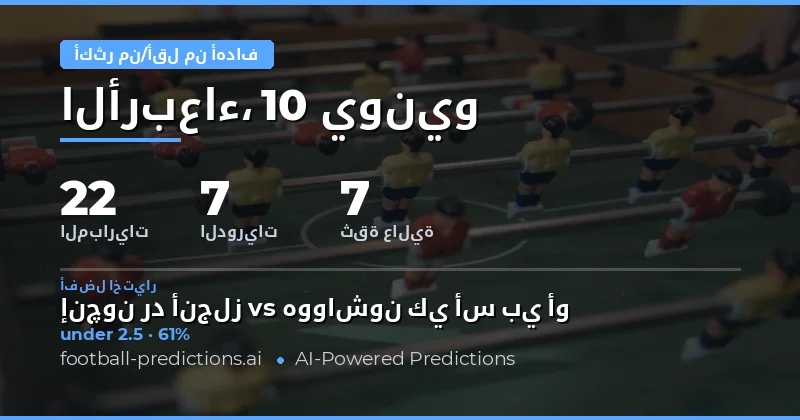 أهم توقعات راهن الأهداف ليوم 10 يونيو 2026