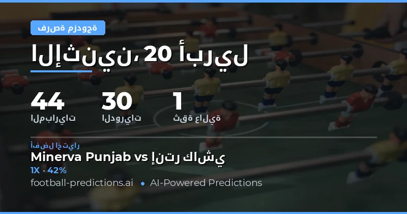 جدول مزدحم من الفرص الآمنة في تاريخ 20 أبريل 2026