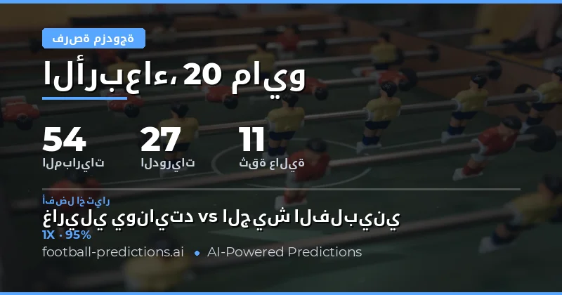 دليلك الشامل لتوقعات Double Chance يوم 20 مايو 2026