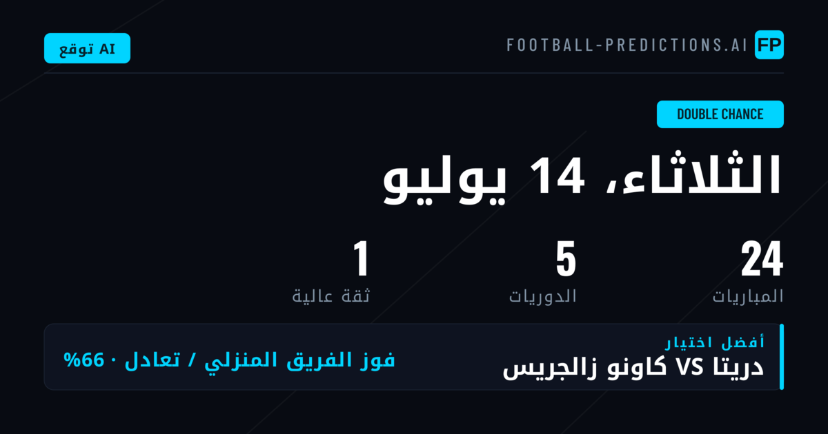 أفضل اختيارات DC ليوم 14 يوليو 2026
