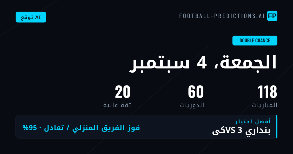 أفضل اختيارات DC ليوم 4 سبتمبر 2026