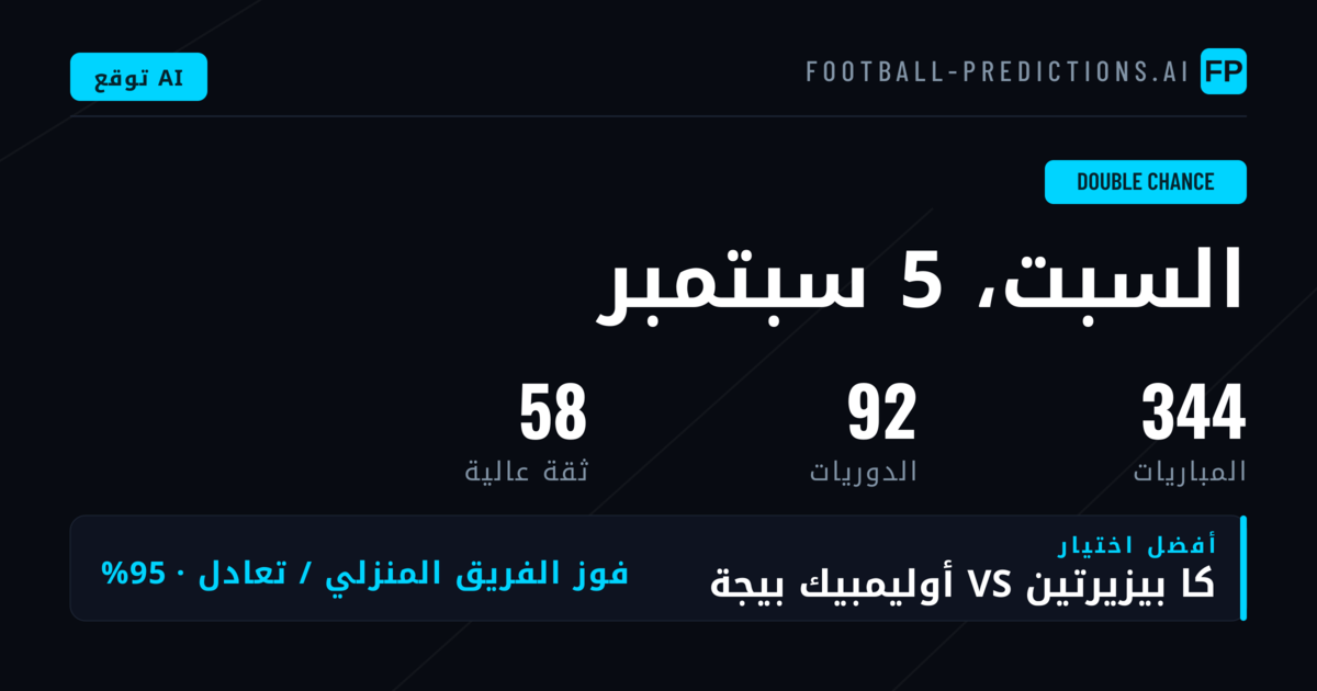 أفضل اختيارات DC ليوم 5 سبتمبر 2026