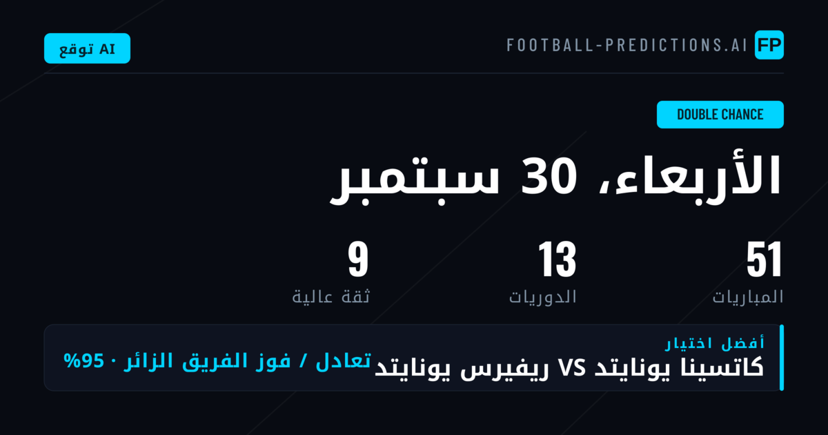 أفضل اختيارات DC ليوم 30 سبتمبر 2026