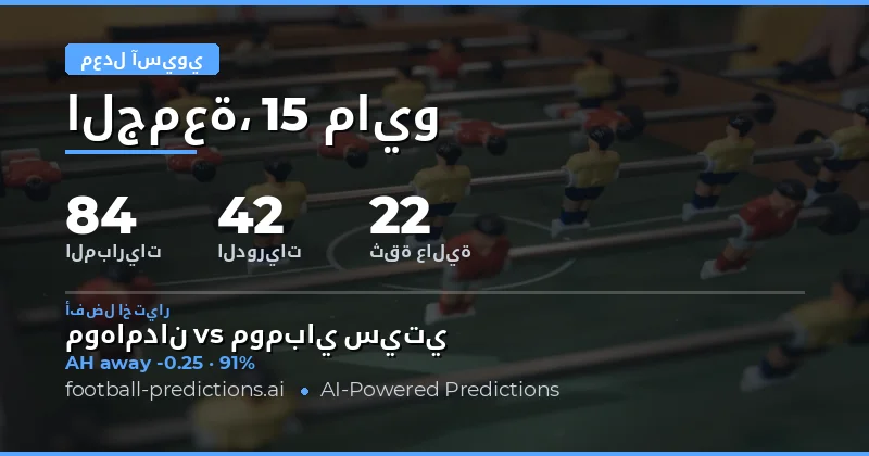 تحليل شامل لأسواق الهاندكيب الآسيوي لمباريات اليوم