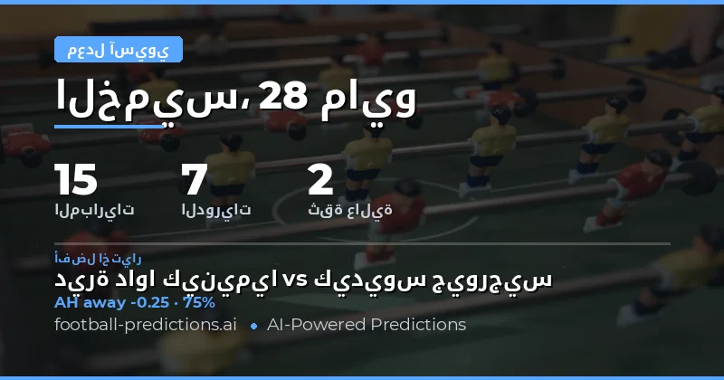 تحليل فرص المراهنات على الهاندكيب الآسيوي ليوم 28 مايو