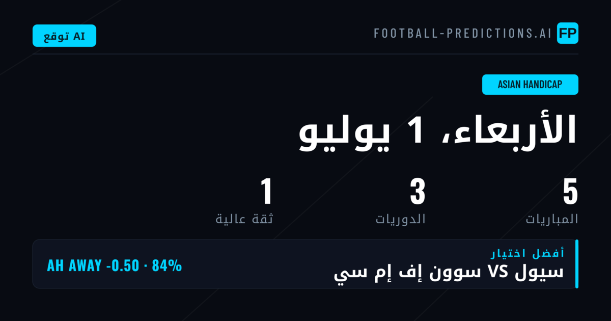 أفضل اختيارات AH ليوم 1 يوليو 2026