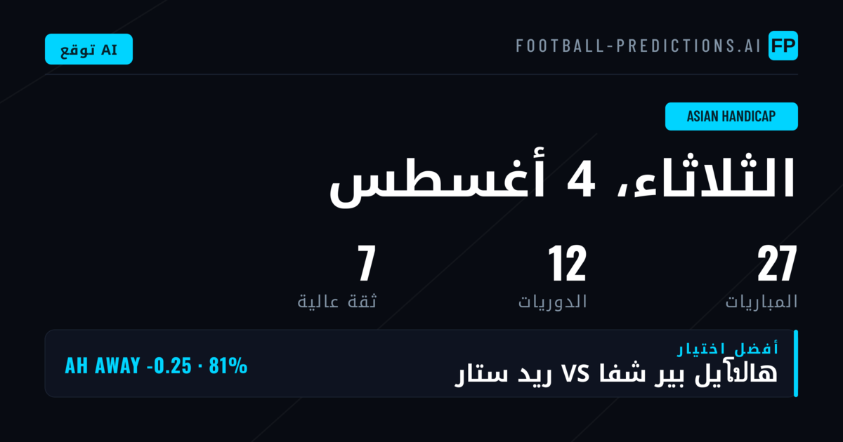 أفضل اختيارات AH ليوم 4 أغسطس 2026
