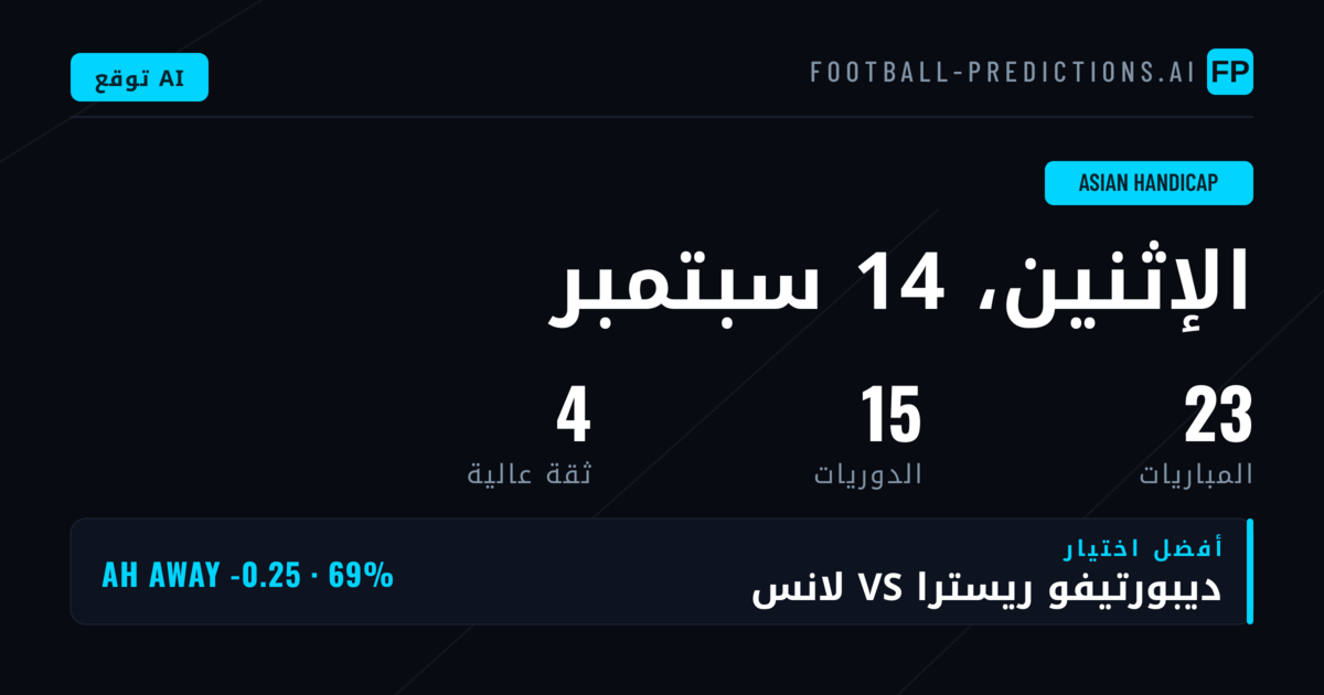 أفضل اختيارات AH ليوم 14 سبتمبر 2026