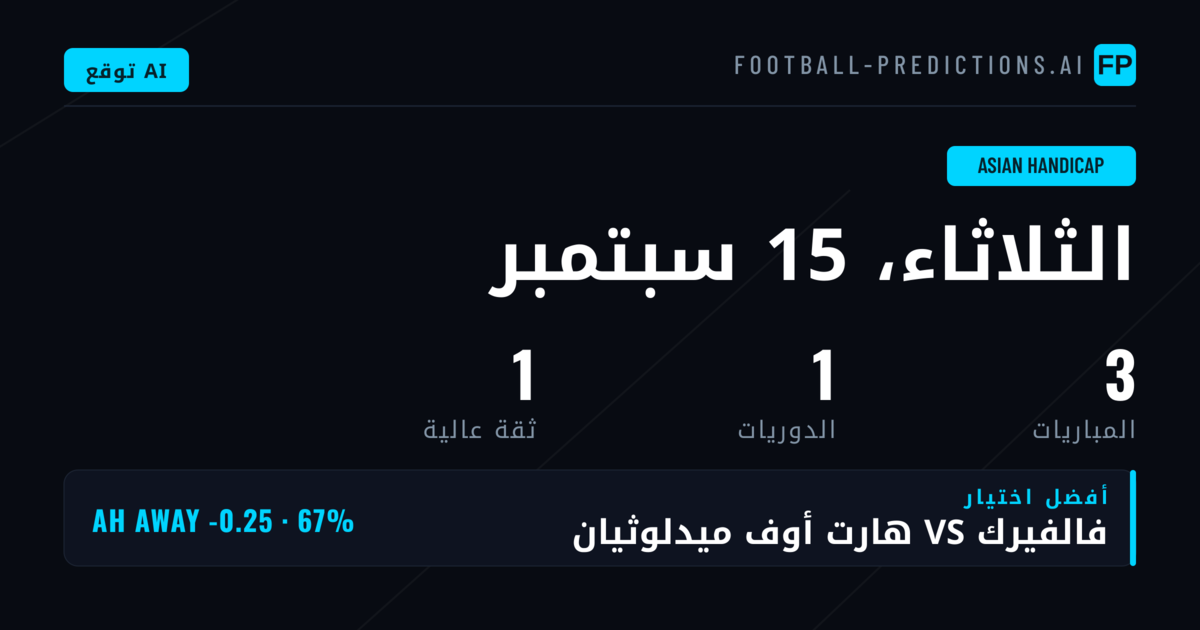 أفضل اختيارات AH ليوم 15 سبتمبر 2026