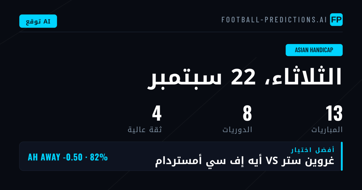 أفضل اختيارات AH ليوم 22 سبتمبر 2026
