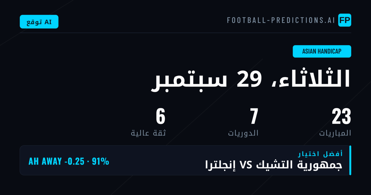 أفضل اختيارات AH ليوم 29 سبتمبر 2026