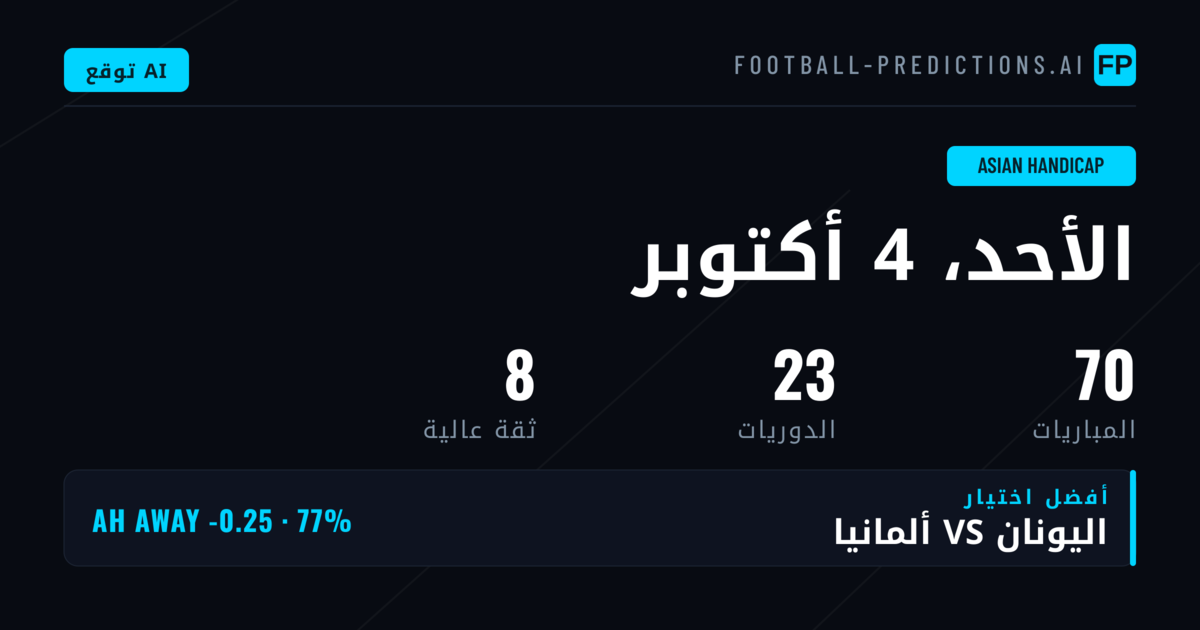 أفضل اختيارات AH ليوم 4 أكتوبر 2026