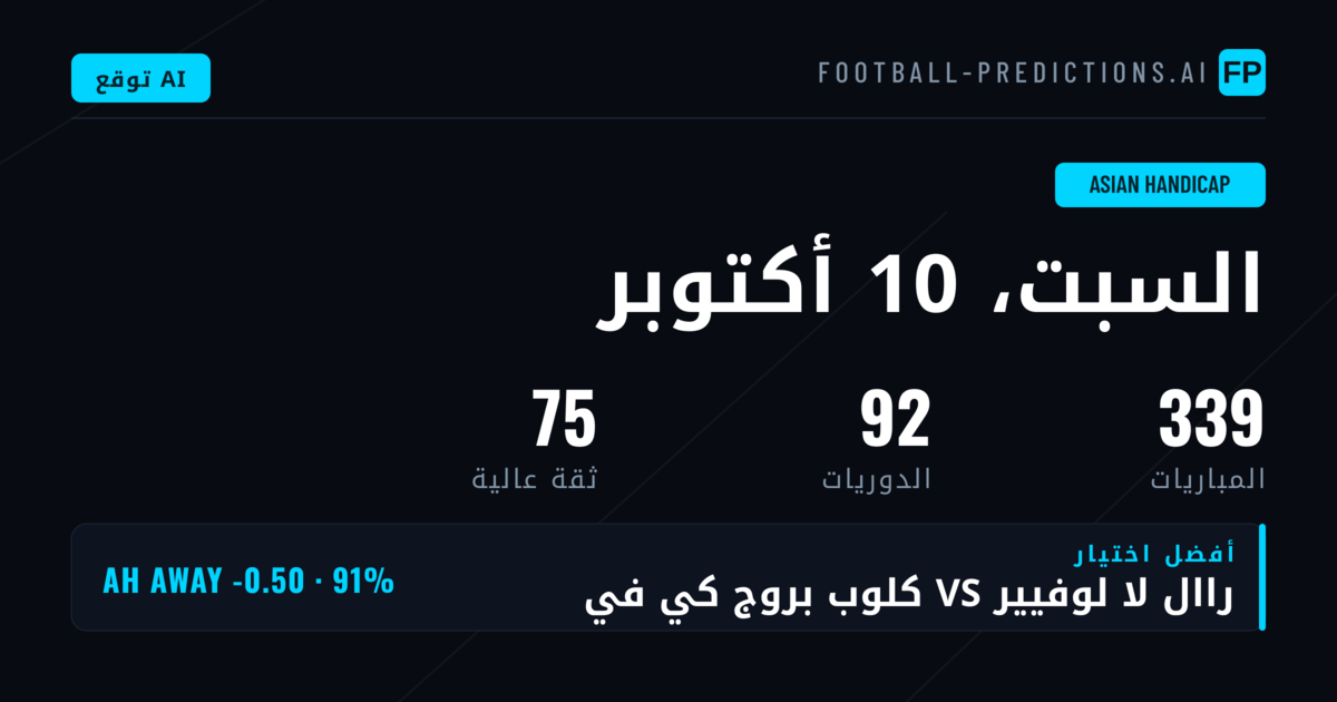 أفضل اختيارات AH ليوم 10 أكتوبر 2026