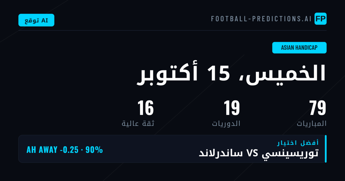 أفضل اختيارات AH ليوم 15 أكتوبر 2026