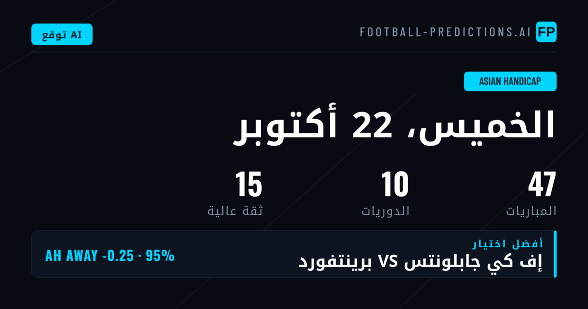 أفضل اختيارات AH يوم 22 أكتوبر 2026