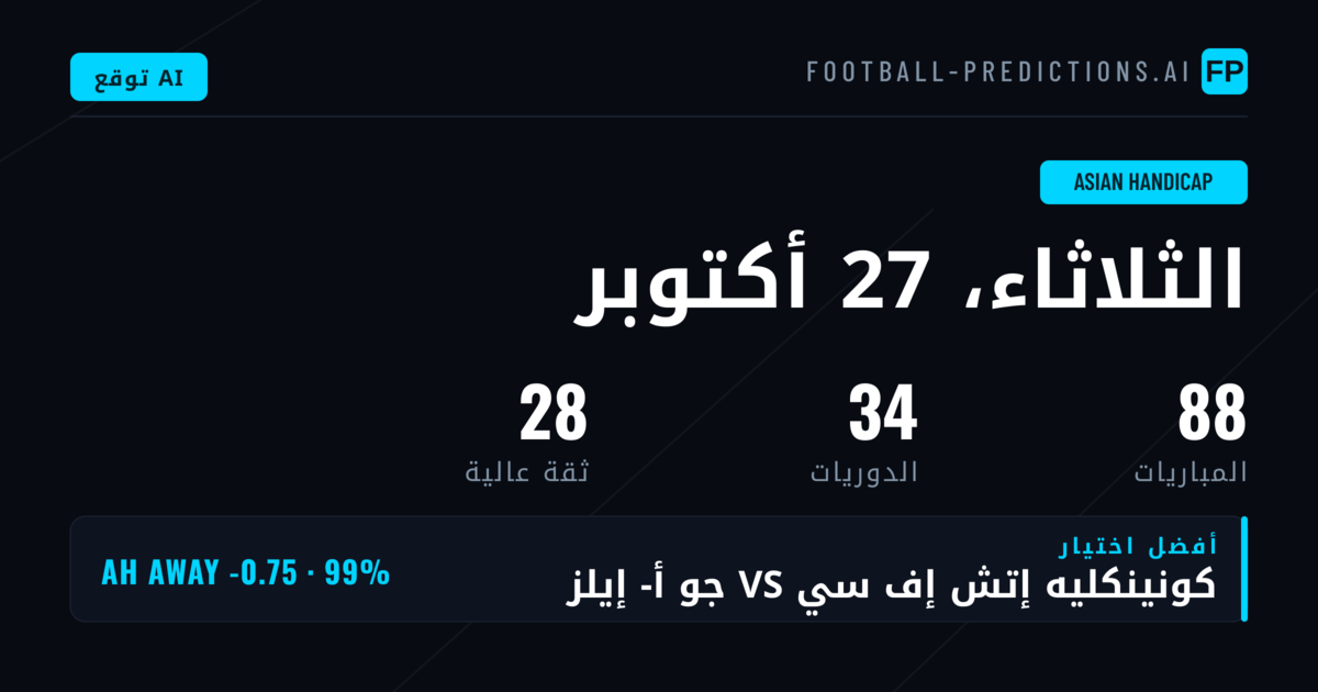 أفضل اختيارات AH في 27 أكتوبر 2026