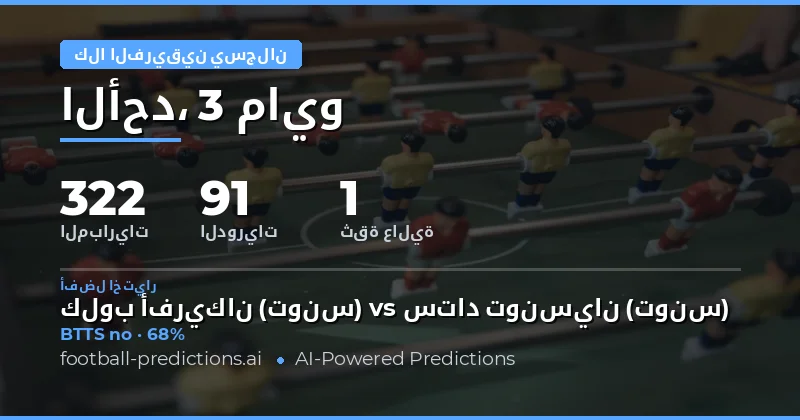 تحليل توقعات كلا الفريقين يسجلان لـ 3 مايو 2026
