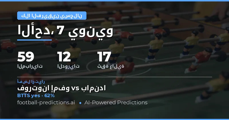 مقدمة في تغطية توقعات BTTS للجولة