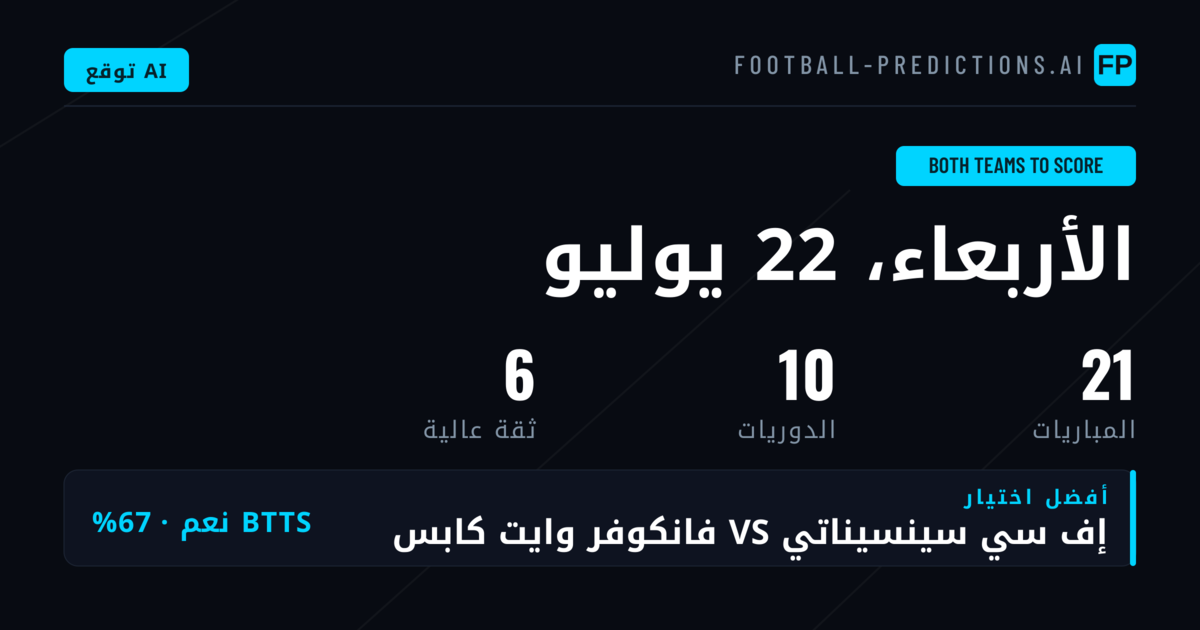 أفضل اختيارات BTTS