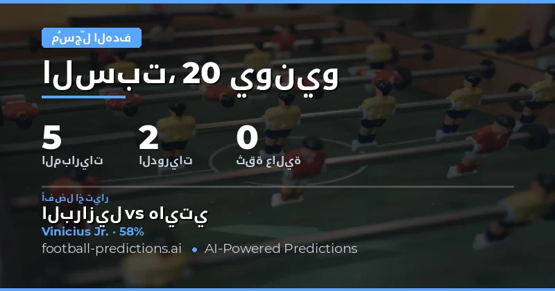 تحليل شامل لسوق تسجيل الأهداف في مباريات العشرين من يونيو