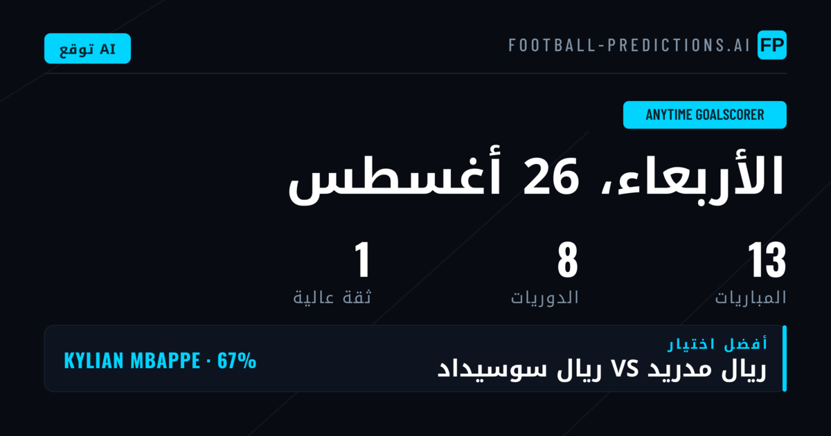 أفضل اختيارات مُسجِّل في أي وقت — 26 أغسطس 2026