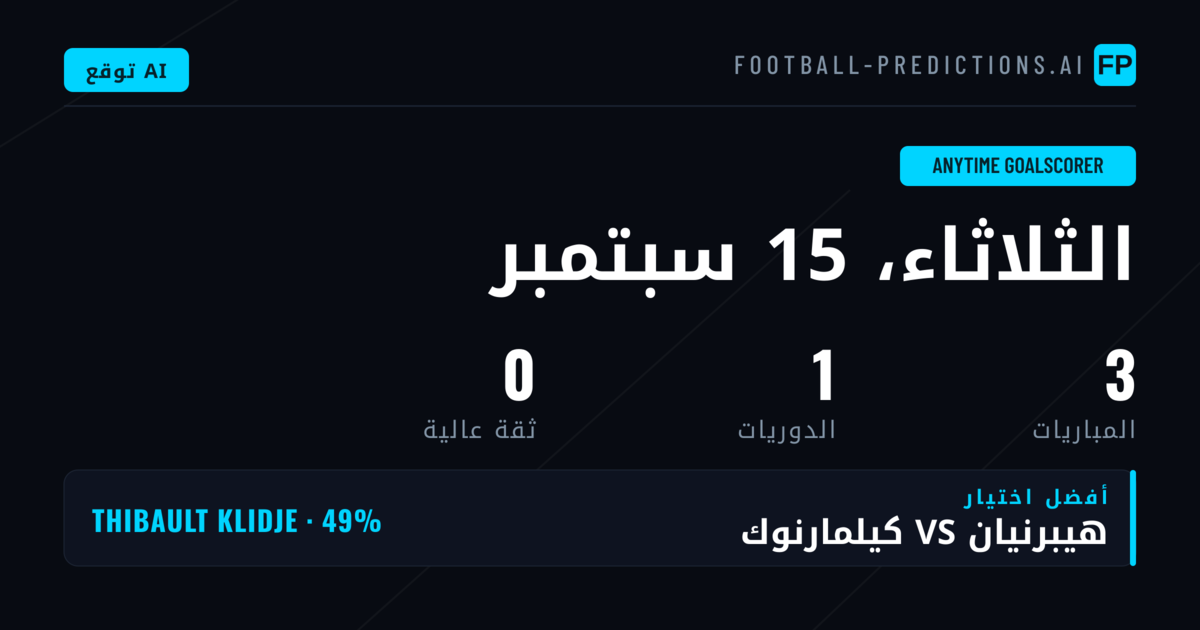 مقدمة في تحليل فرص تسجيل الأهداف