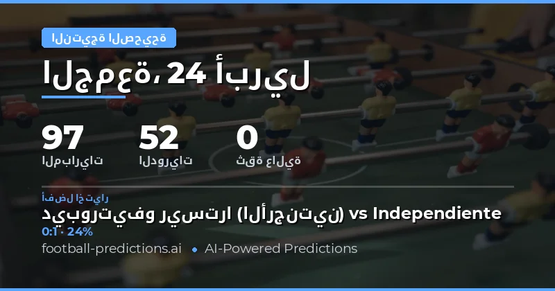 دليلنا الشامل لتوقعات النتيجة الدقيقة ليوم 24 أبريل 2026