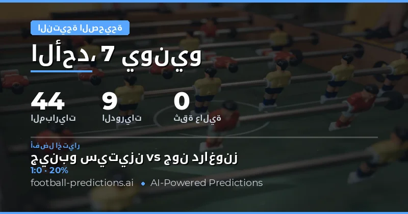 مقدمة تنبؤات النتيجة الدقيقة