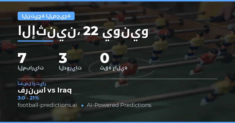 توقعات نتيجة دقيقة لمباريات اليوم