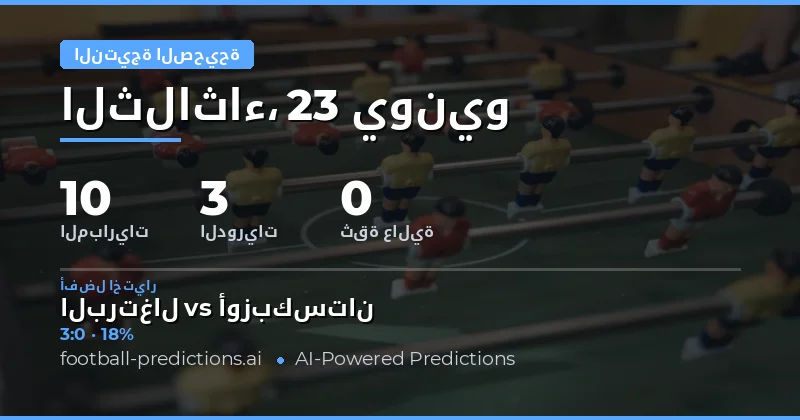 تحليلات نتيجة دقيقة لأهم المباريات