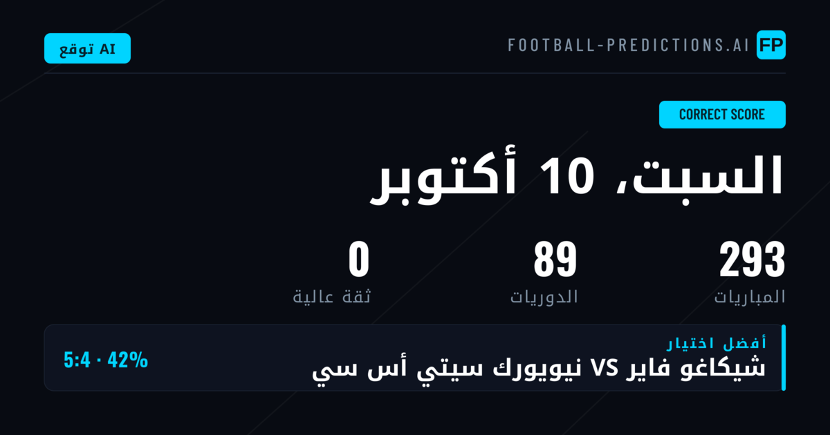 مقدمة في توقعات النتيجة الصحيحة