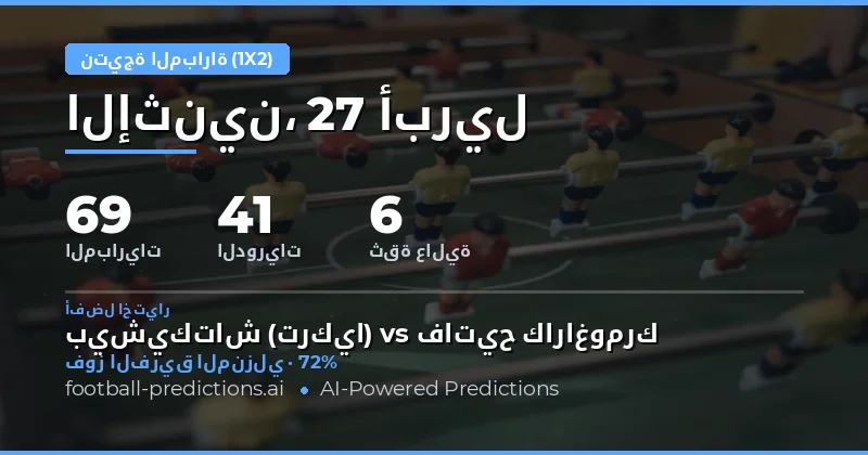 تحليل شامل لتوقعات نتائج مباريات اليوم