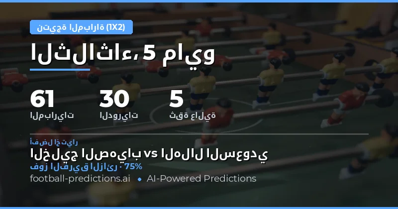 تحليل شامل لتوقعات نتائج المباريات بنظام 1X2