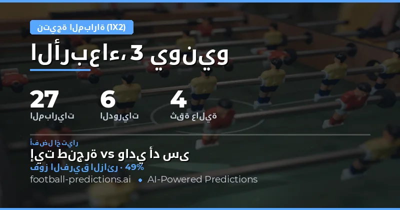 تحليل شامل لتوقعات نتائج المباريات