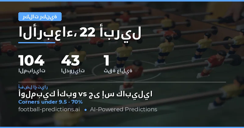 تحليل ركلات الحرة في مباريات 22 أبريل 2026