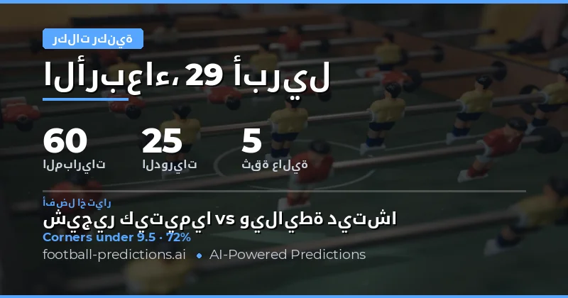 دليلك الشامل لتوقعات الركنيات يوم 29 Apr 2026