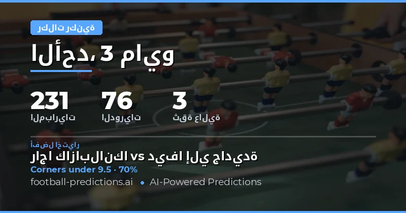 تحليل شامل لتوقعات الركنيات في مباريات يوم 3 مايو 2026