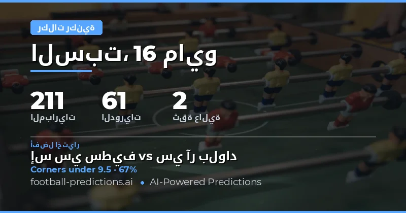توقعات الركنيات ليوم 16 مايو 2026