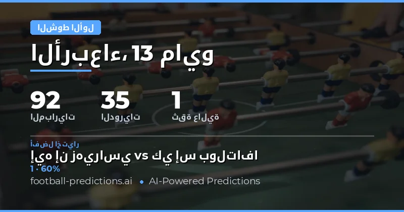 تحليل فرص الرهان على نتائج النصف الأول لمباريات اليوم