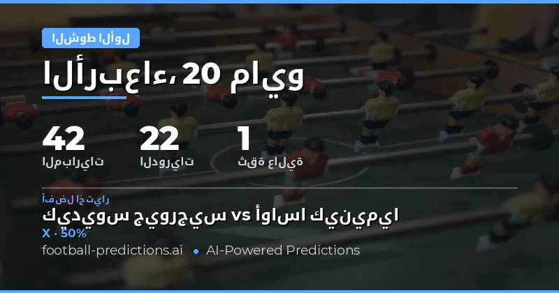 تحليل شامل لتوقعات نتائج نصف الوقت لمباريات 20 مايو 2026