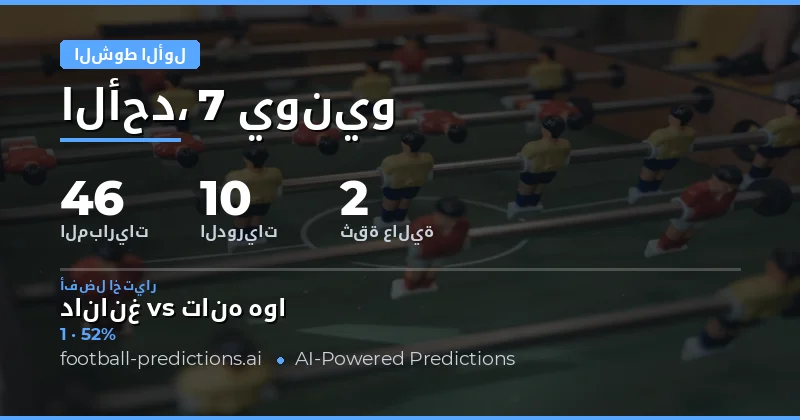 مقدمة شاملة لتوقعات نتيجة الشوط الأول