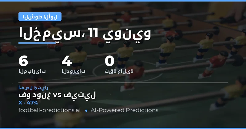 مقدمة في تحليل نتائج HT/FT